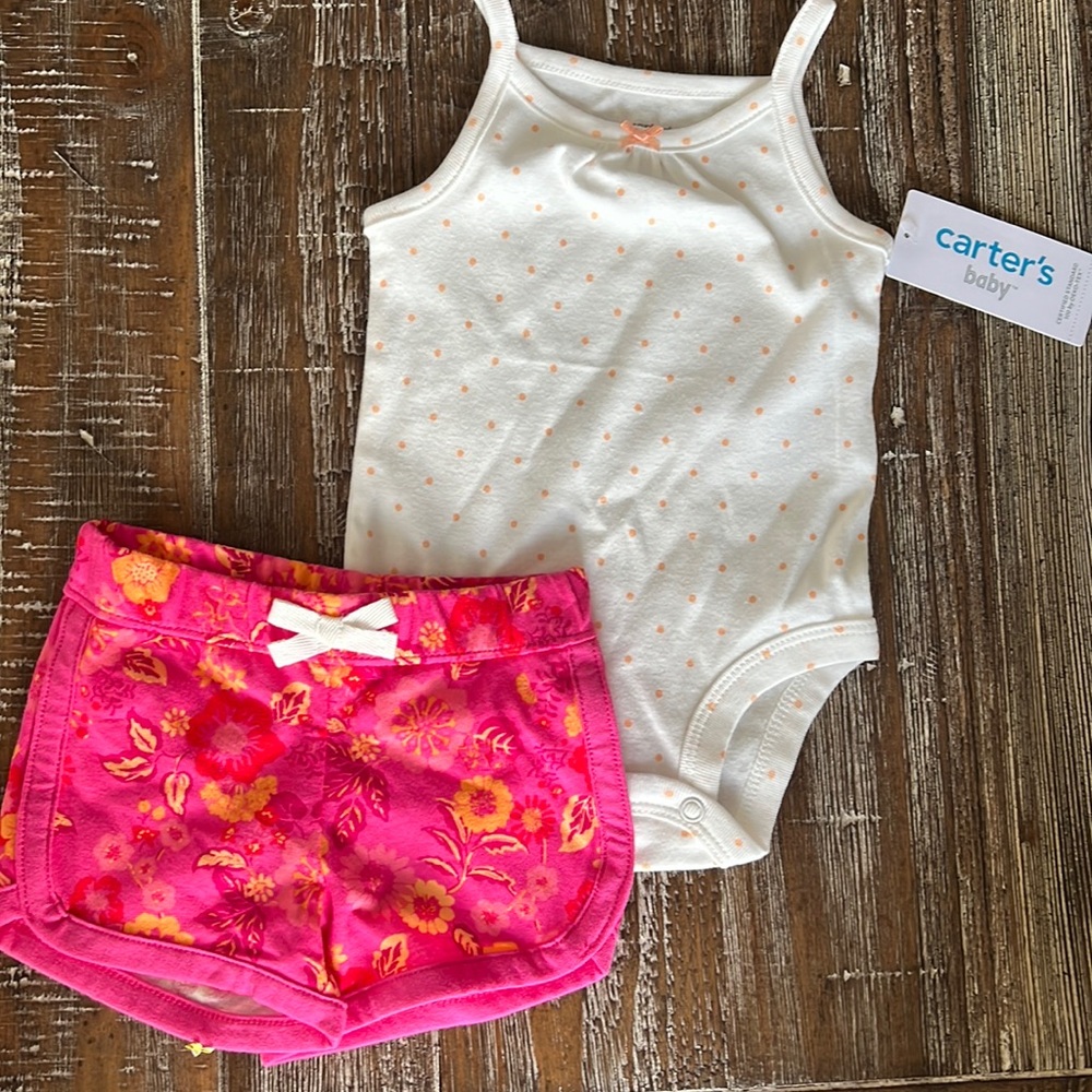 Carter’s Baby Girl Floral 2-Piece Shorts Set